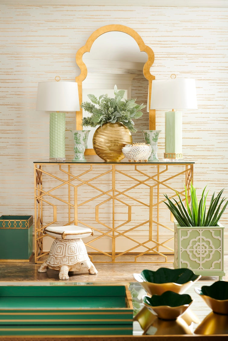 Chelsea House April Honeycomb Lamp - Pistachio
