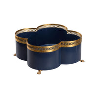 Chelsea House Tracery Cachepot - Navy Blue (LG)
