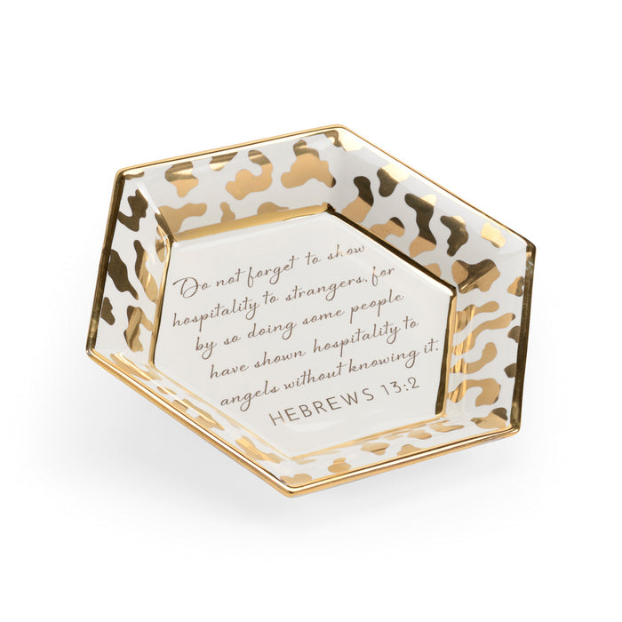 Chelsea House Honeycomb Jungle Verse Plate - White