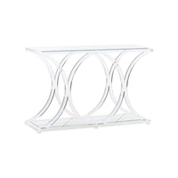 Chelsea House Sweeping Acrylic Console