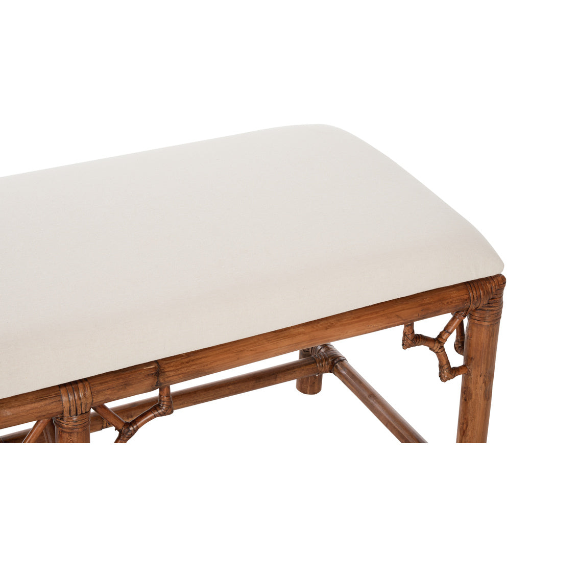 Chelsea House Chippendale Bamboo Bench - Brown