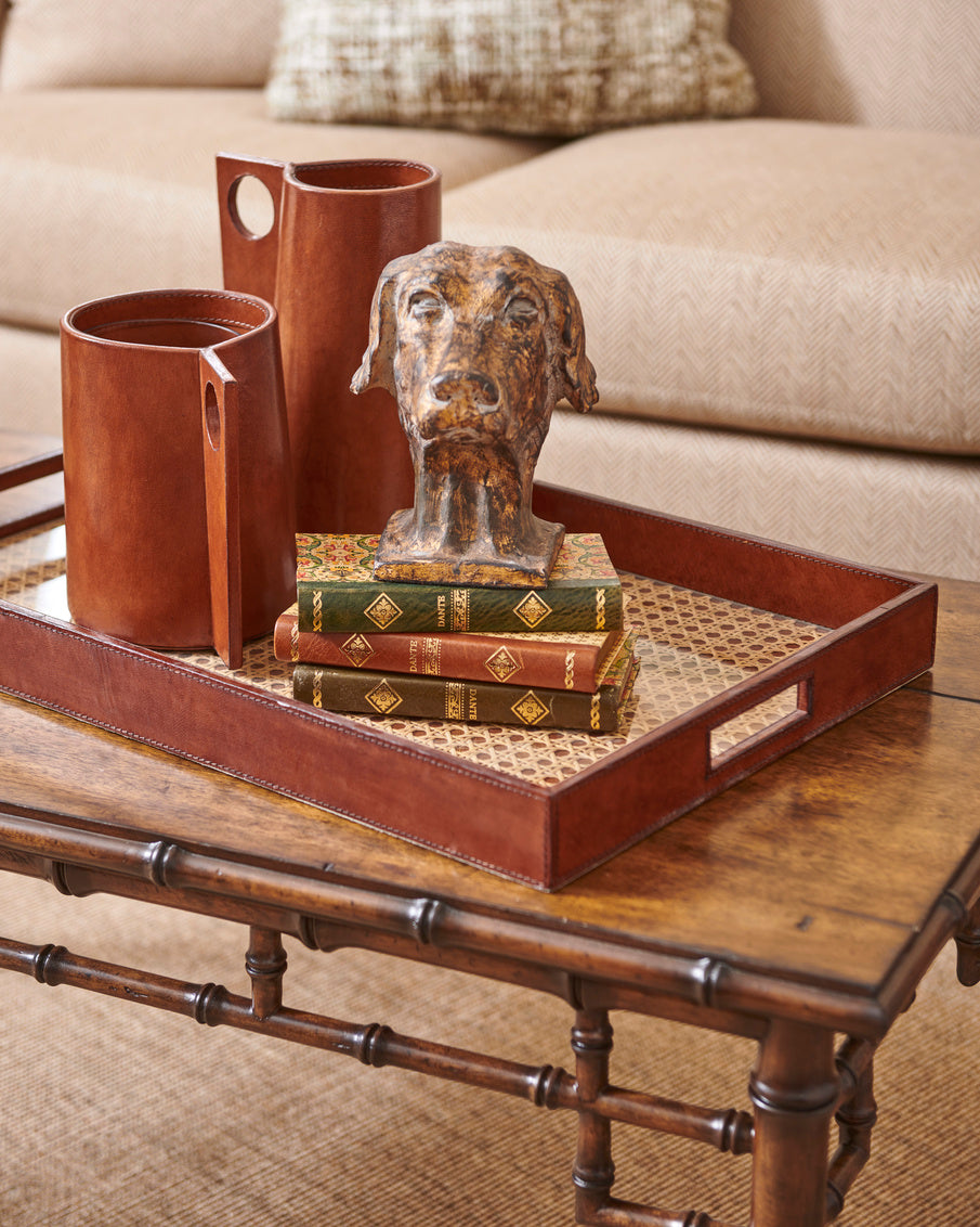 Chelsea House Leather Vase (Sm)