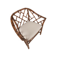 Chelsea House Chippendale Bamboo Arm Chair - Brown