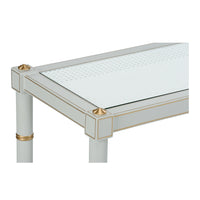 Chelsea House Conner Cane Console - Gray