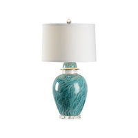 Chelsea House Green Marblized Lamp