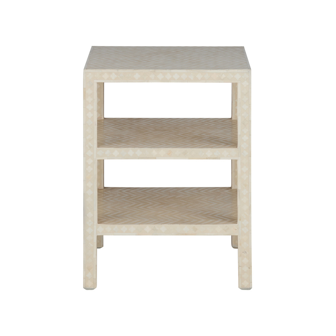 Chelsea House Leaf Inlay Side Table