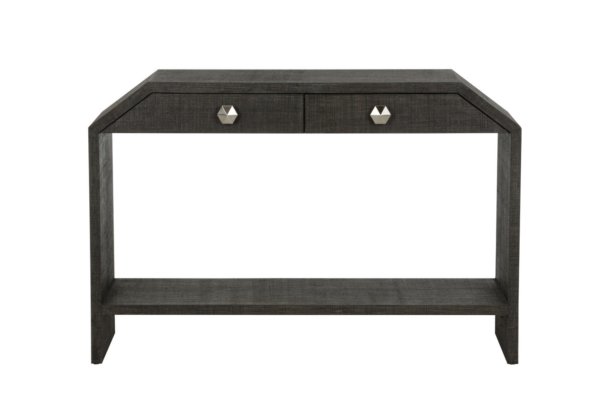 Chelsea House Bend 2-Drawer Console Table - Black