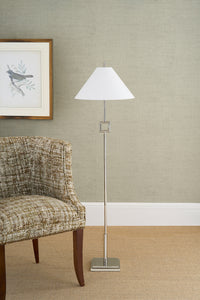 Chelsea House Overhill Floor Lamp - Polished Nickel