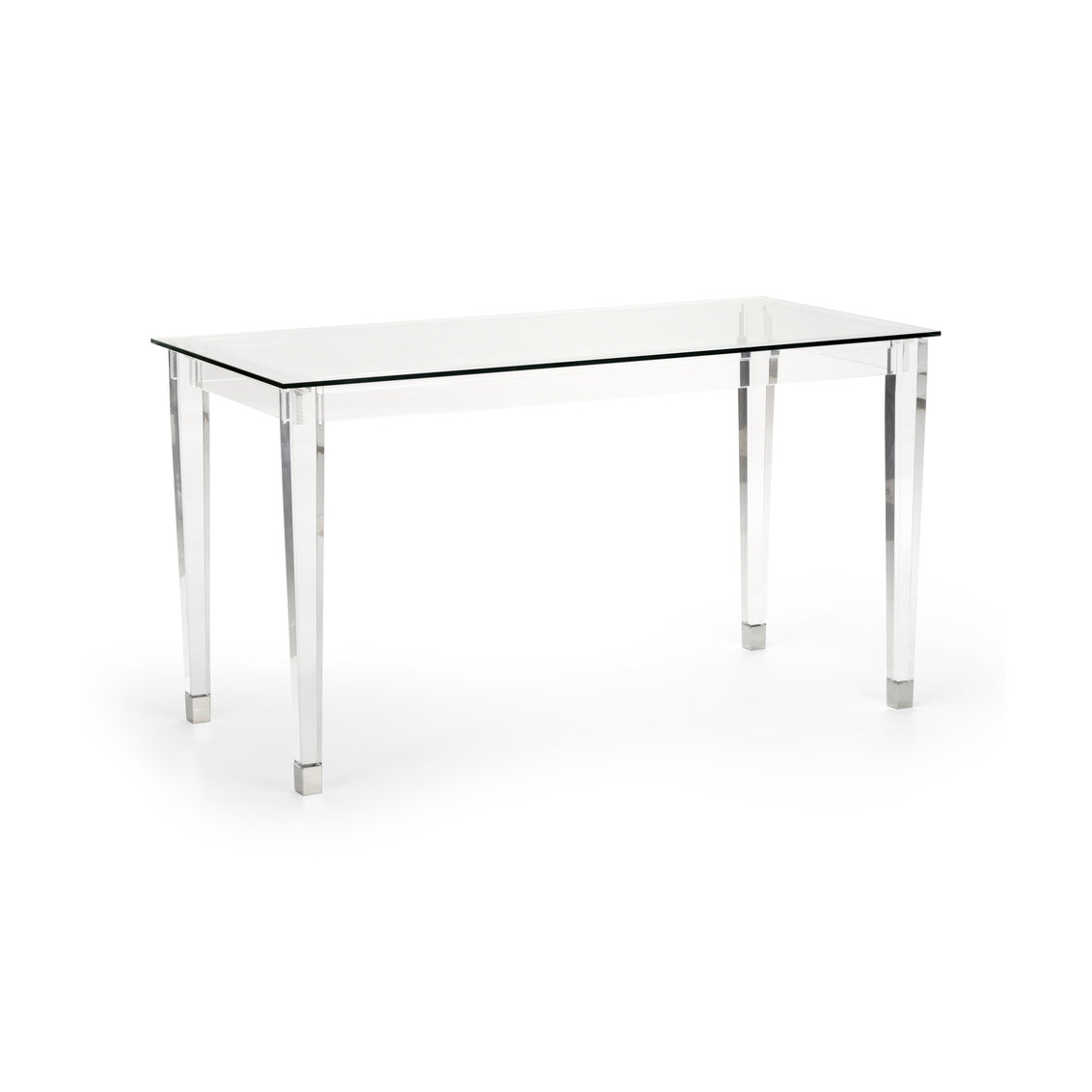 Chelsea House Acrylic Denver Desk - Silver