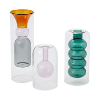 Design Shop Abacus Budvase 3.25"x 5.5", Set of 2