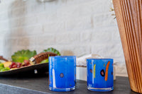 Abigails Torcello Mille fiori/Stripes Tumbler, Set of 4