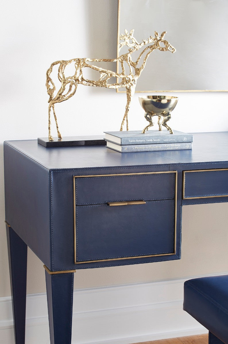 Villa & House Arabian Horse Statue, Gold Leaf