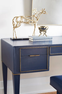 Villa & House Arabian Horse Statue, Gold Leaf