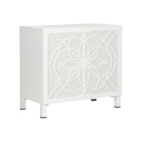 Chelsea House Flower of Life Cabinet - White