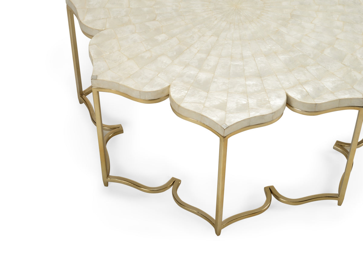 Chelsea House Lotus Flower Cocktail Table