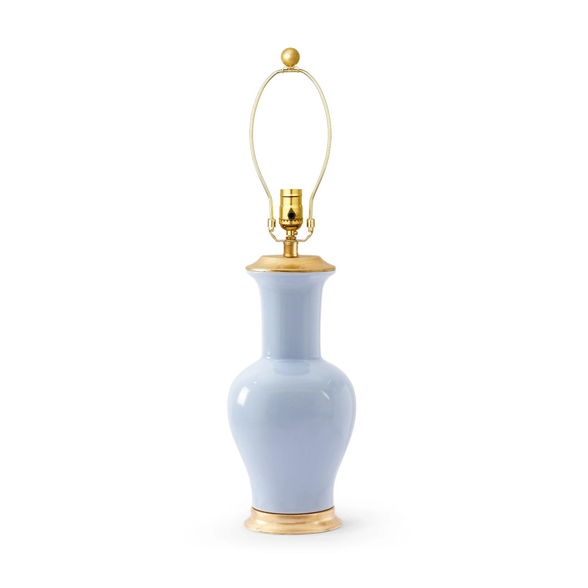 Villa & House Acacia Lamp Without Shade, Periwinkle Blue