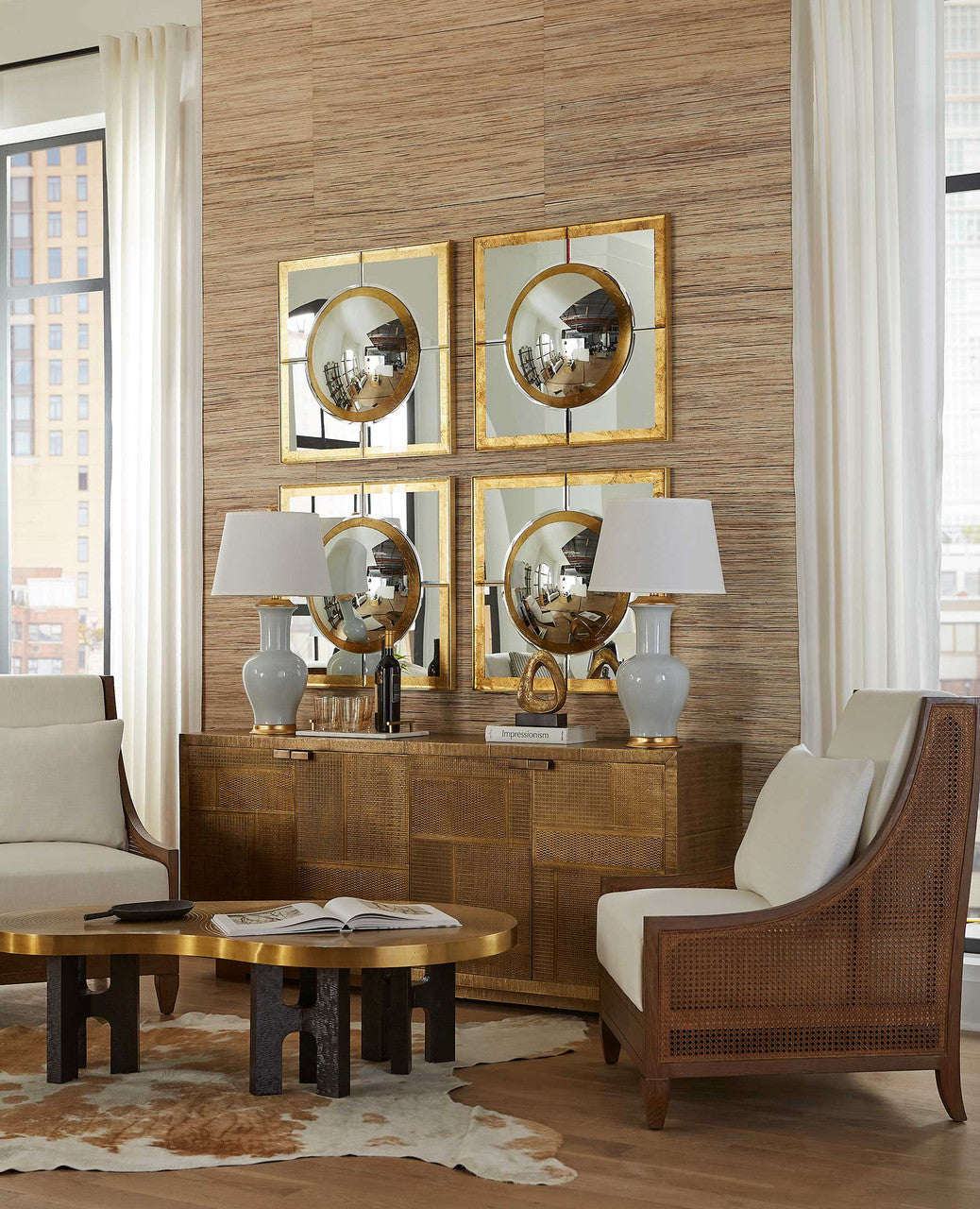 Villa & House Acacia Lamp Without Shade, Coconut