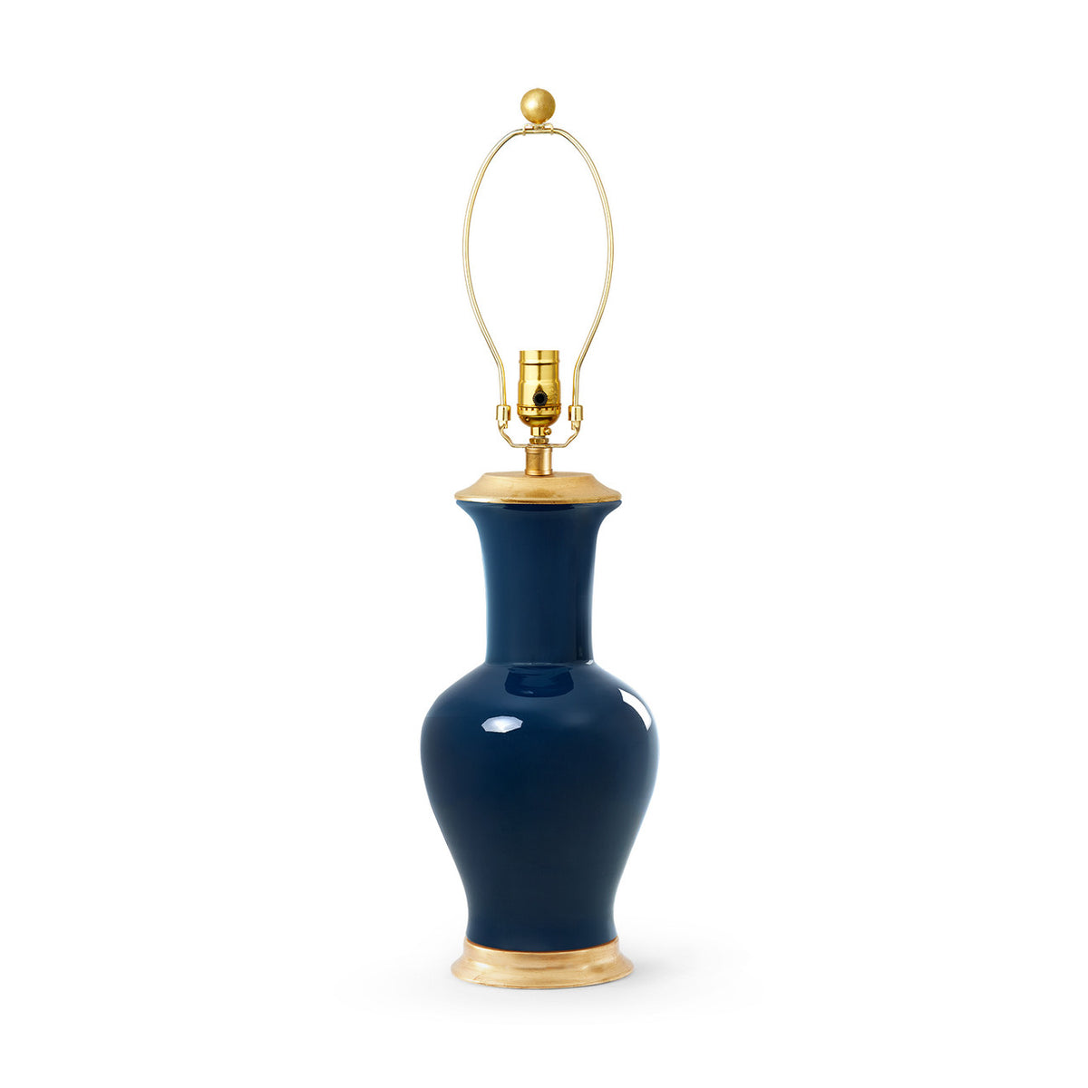 Villa & House Acacia Lamp Without Shade, Navy Blue