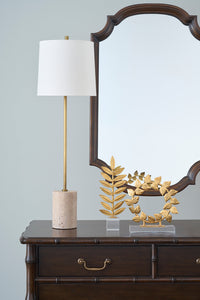 Chelsea House Lambeth Table Lamp-Travertine