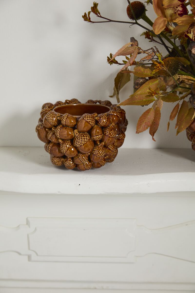 Design Shop Acorn Pot 8.75"x 5.5"