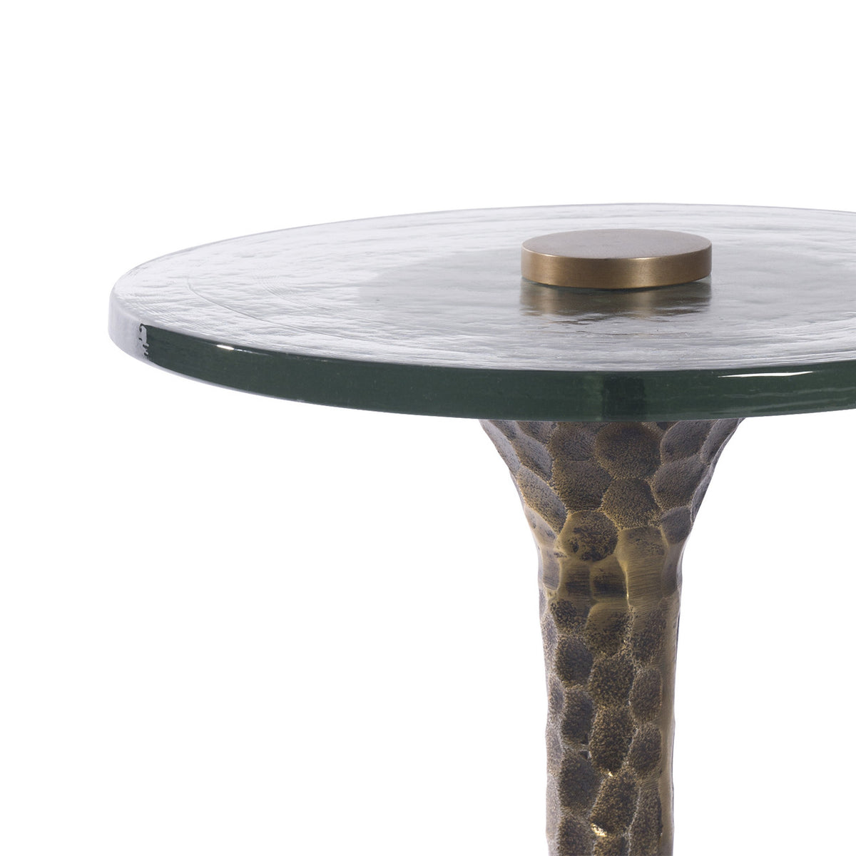Villa & House Archer Accent Table, Antique Brass