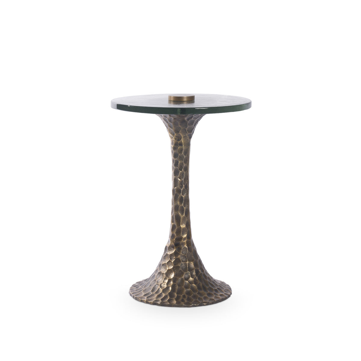 Villa & House Archer Accent Table, Antique Brass