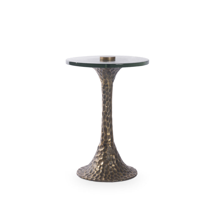 Villa & House Archer Accent Table, Antique Brass