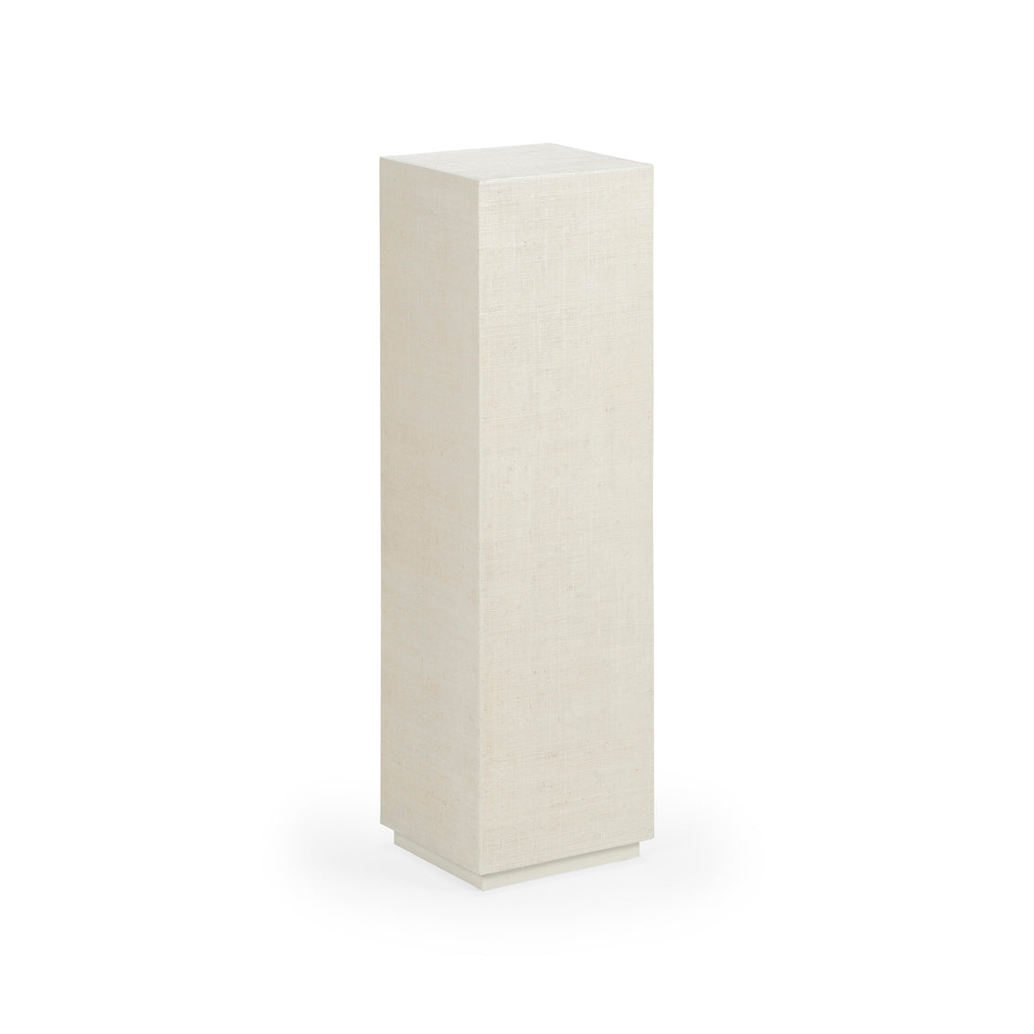 Chelsea House Raffia Pedestal - White (Sm)