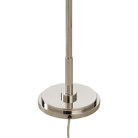 Chelsea House Underwood Floor Lamp - Polished Nickel