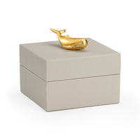 Chelsea House Whale Handle Box - Gray
