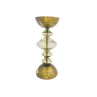 Design Shop Recycled Glass & Metal Pillar Holder (holds 3" Pillar)