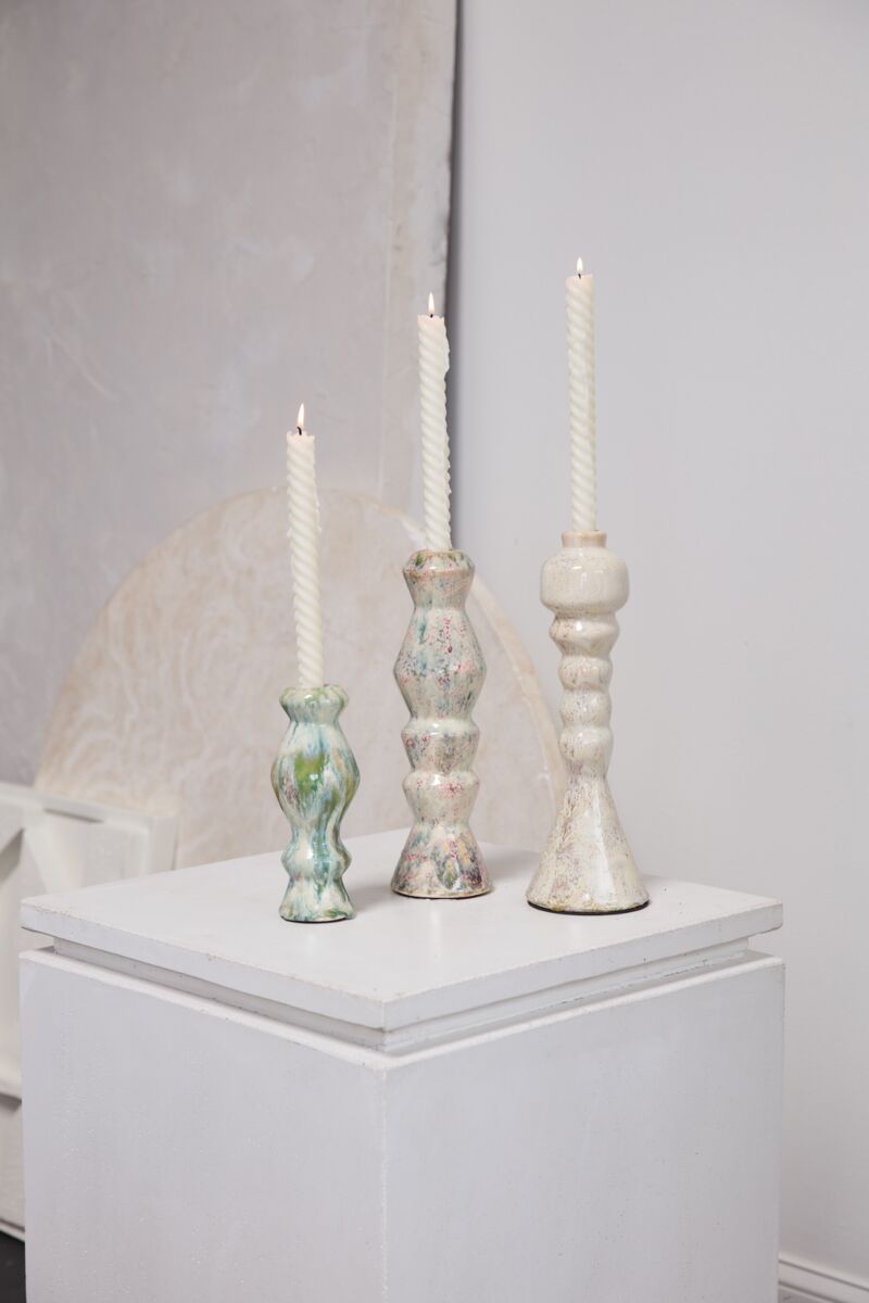 Design Shop Ailey Candleholder 3.75"x 12.5", Set of 2