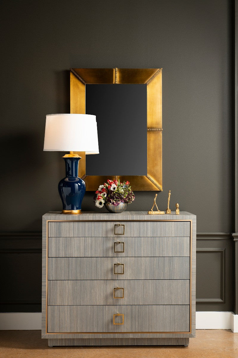 Villa & House Alia Lamp Without Shade, Navy Blue