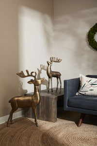 Design Shop Aluminum Reindeer 21.5"x 8"x 33"
