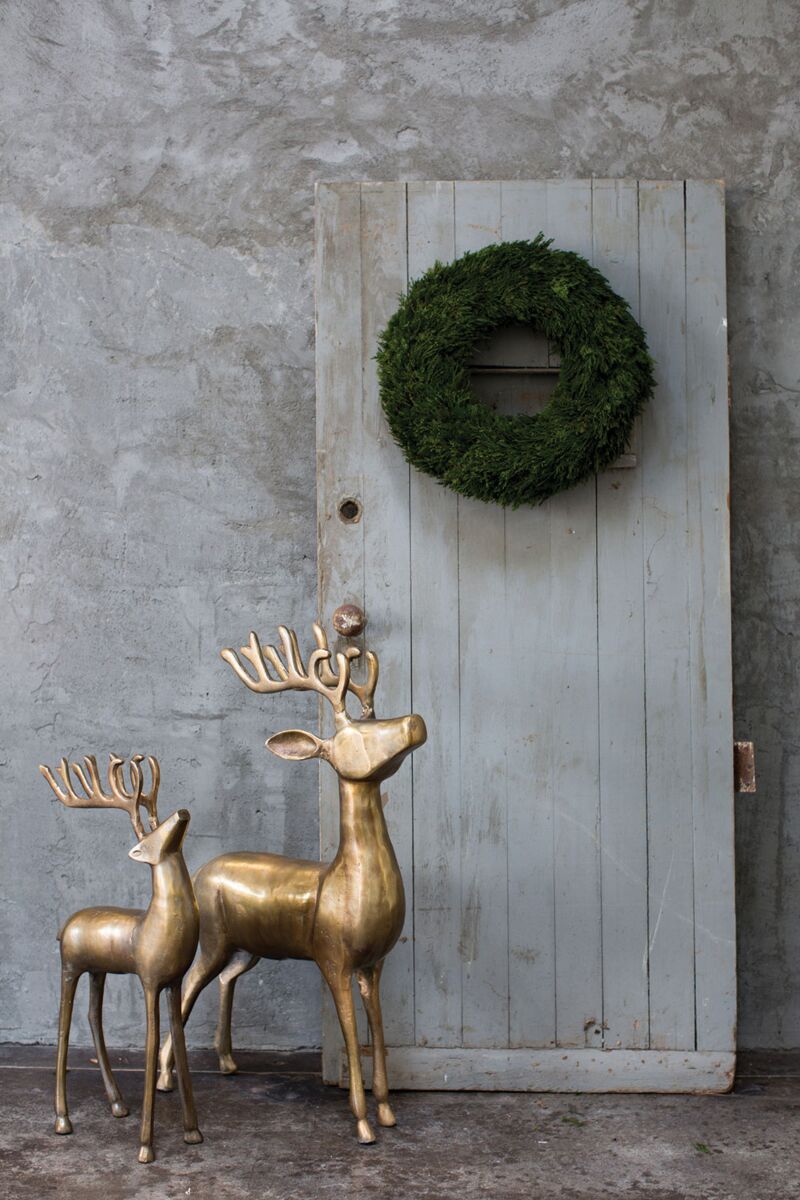 Design Shop Aluminum Reindeer 21.5"x 8"x 33"