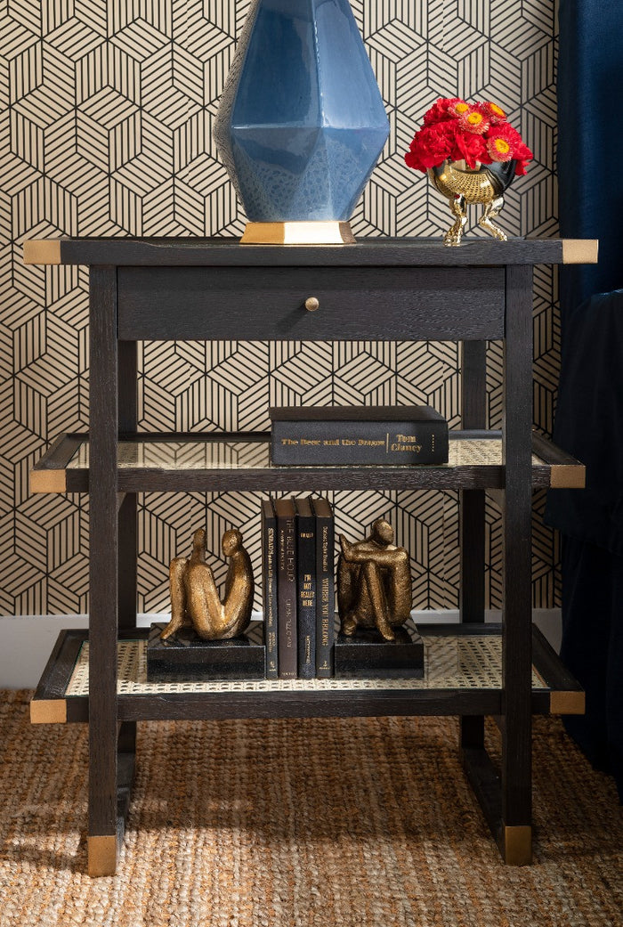 Villa & House Amadeo Sitting Statue (Pair), Gold Leaf