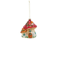 Design Shop Amanita Houses Ornament 3.5"x 3"x 4", Set of 6