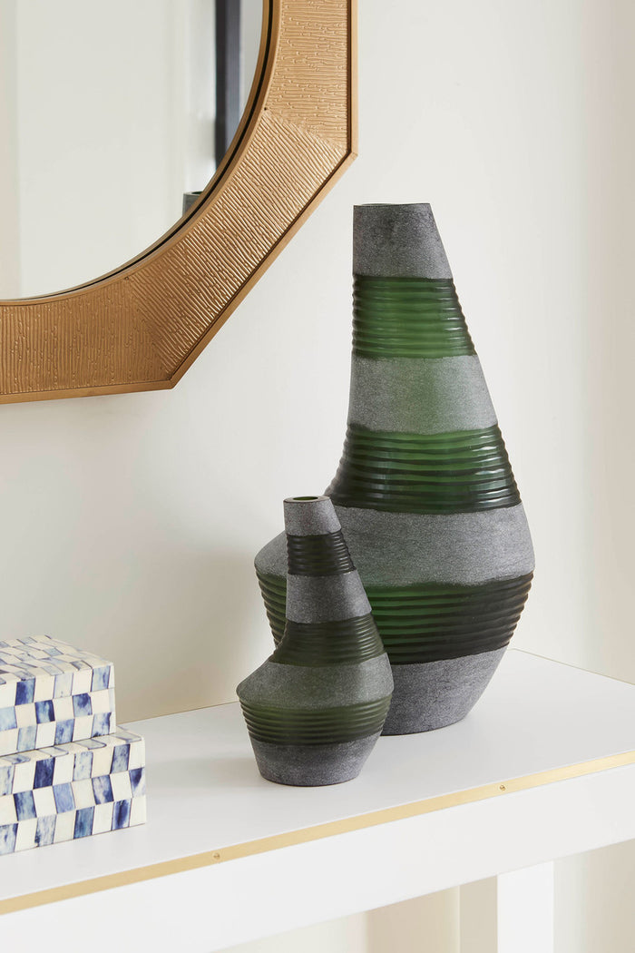 Villa & House Amahle Large Vase, Fern Green