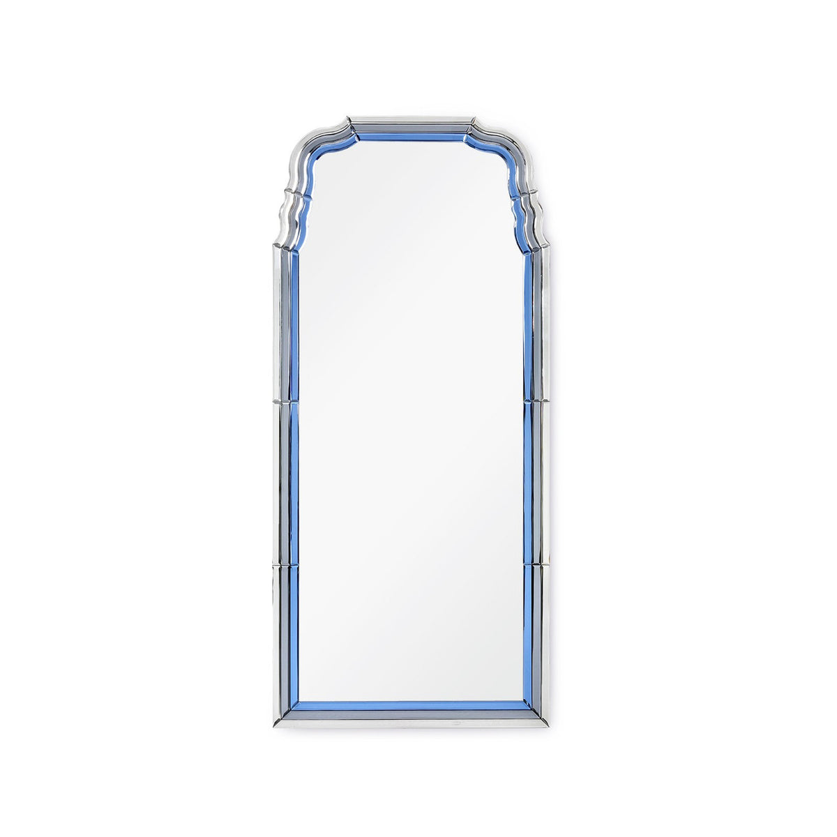Villa & House Anne Mirror, Sapphire Blue, Gray, and Clear