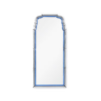 Villa & House Anne Mirror, Sapphire Blue, Gray, and Clear