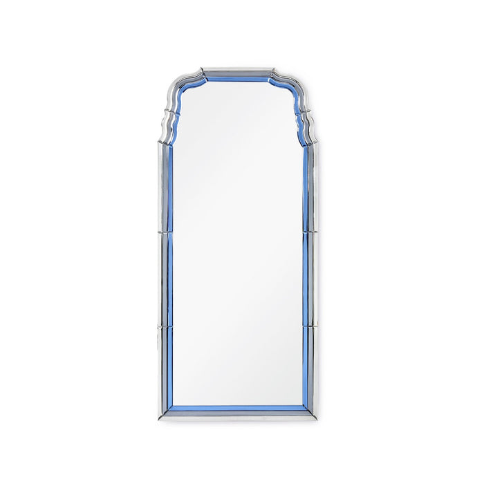 Villa & House Anne Mirror, Sapphire Blue, Gray, and Clear