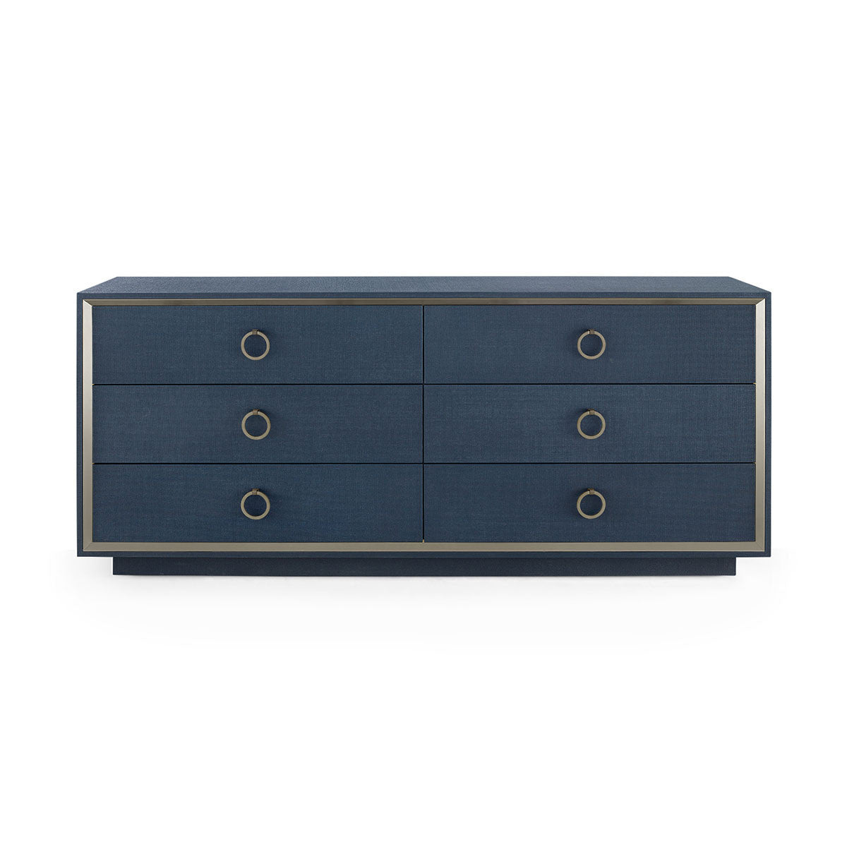 Villa & House Ansel Extra Large 6-Drawer, Blue Steel