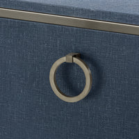 Villa & House Ansel Extra Large 6-Drawer, Blue Steel