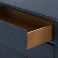 Villa & House Ansel Extra Large 6-Drawer, Blue Steel