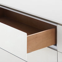 Villa & House Ansel Extra Large 6-Drawer, Chiffon White