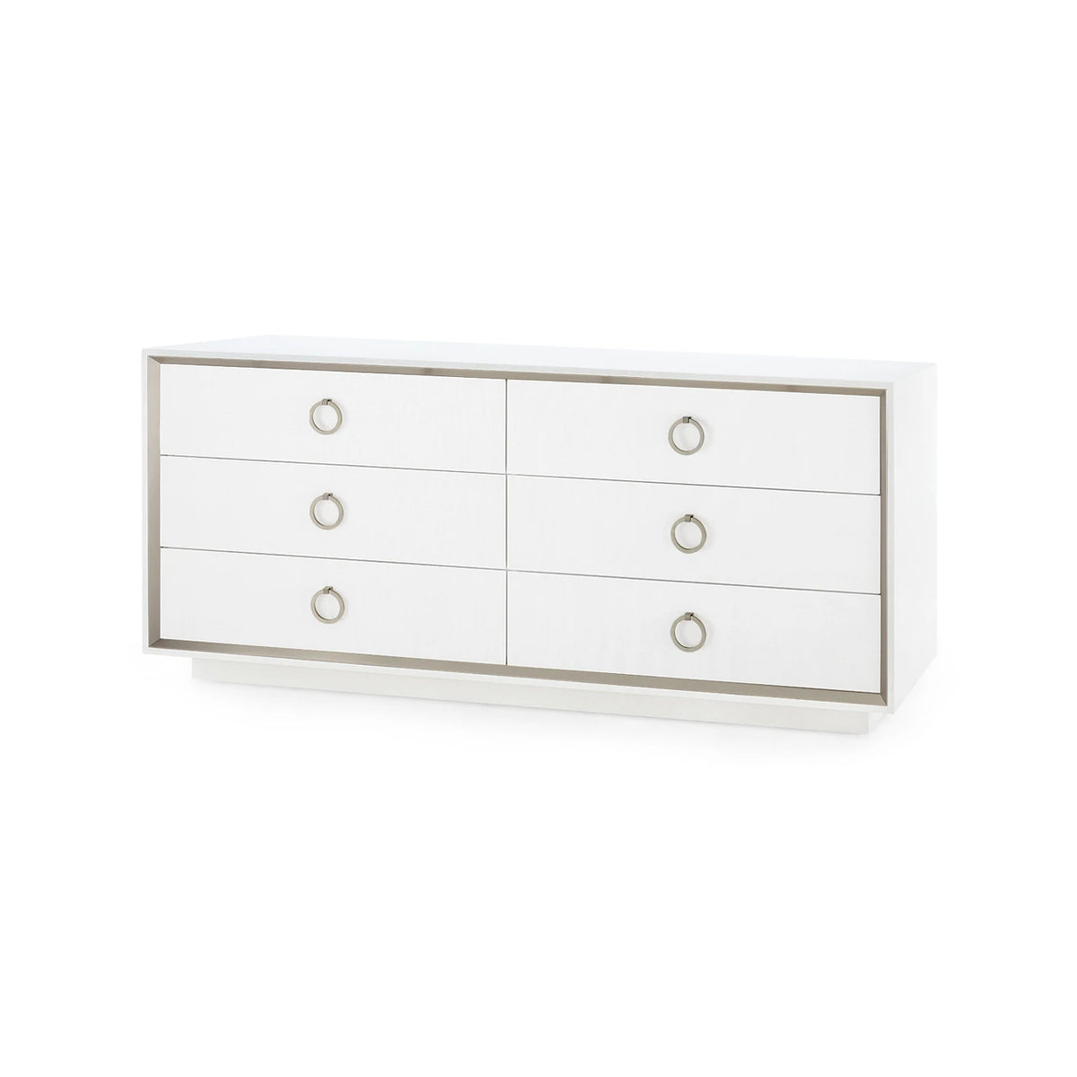 Villa & House Ansel Extra Large 6-Drawer, Chiffon White