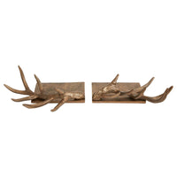 Design Shop Antler Stocking Holder Set of 2 - 13"x 9"x 4.75"
