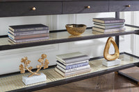 Villa & House Alpha Statue, Gold Leaf and Carrara Marble