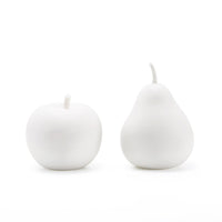 Villa & House Apple & Pear Set of 2 Porcelains, Blanc de Chine