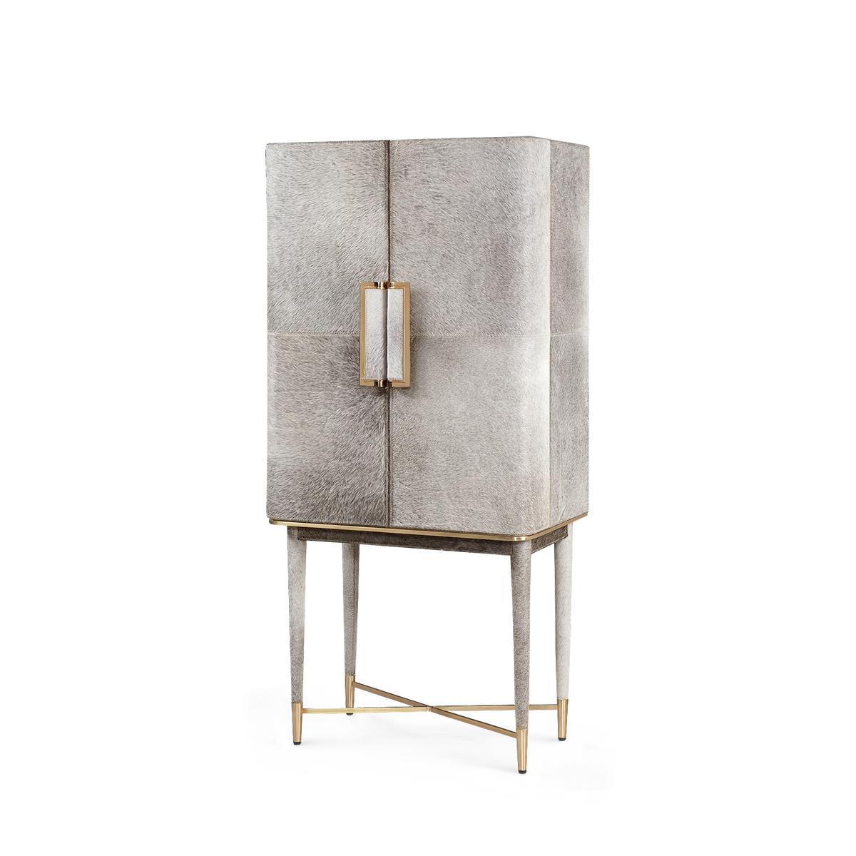 Villa & House Florian Tall Bar Cabinet, Gray